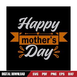 happy mother day ribbon svg