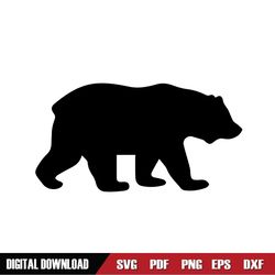 black bear mama silhouette svg