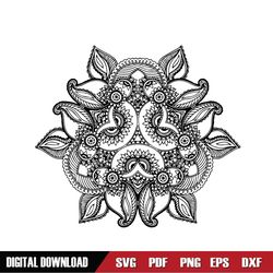 mandala pattern happy mother day svg