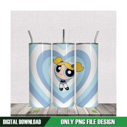 skinny tumbler 20oz the powerpuffs girls png