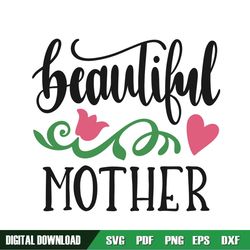 beautiful mother day flower svg