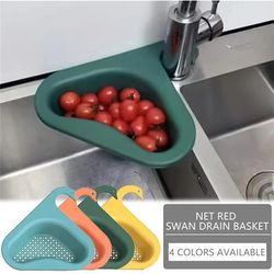 kitchen sink drain basket leftover sink strainer sink swan drain basket fruit vegetable drainer sponge rack storage tool