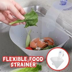 self-standing stopper kitchen anti-blocking device foldable filter simple sink recyclable collapsible drain filter