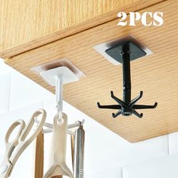 "efficiently hang handbags and clothes with 1/2pcs self-adhesive door hooks"