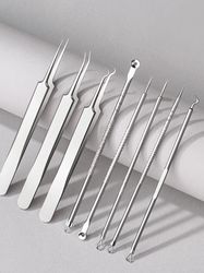 super pointed cell clip acne needle set, ultra-fine tweezers, blackhead removal and acne removal needle beauty toolintr