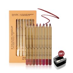 imagic 8-color lipliner pencil long lasting waterproof professional soft smooth colorful matte lipstick cosmetics makeup