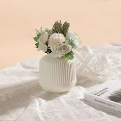 nordic creative vase home decor flower vases for homes wet and dry planter desk decoration imitation ceramic plastic cra
