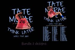 bundle 2 file tate mcrae the think later world tour 2024 tour, tate mcrae fan, tate mcrae 2024 concert png digital