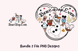 bundle 2 disney frozen olaf, best day ever, disney frozen, olaf, olaf best day ever , disney png file