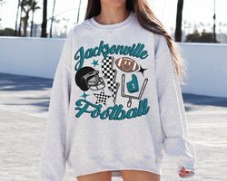 retro jacksonville football crewneck sweatshirt t-shirt, vintage jacksonville football sweatshirt, jaguars sweatshirt