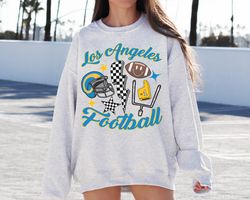 retro los angeles football crewneck sweatshirt t-shirt, vintage los angeles football sweatshirt, rams sweatshirt