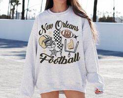 retro new orleans football crewneck sweatshirt t-shirt, saints shirt, vintage new orleans sweatshirt