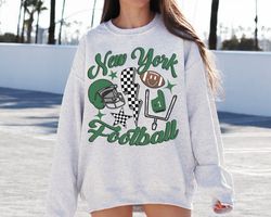 retro new york football sweatshirt t-shirt , vintage new york football shirt, jets shirt new york shirt, new york fan gi