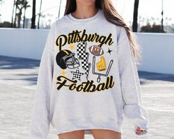 retro pittsburgh steeler football sweatshirt t-shirt, vintage pittsburgh football crewneck, steelers sweatshirt