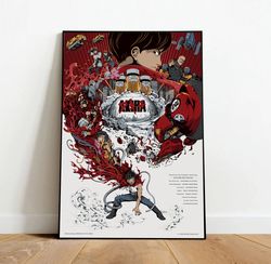 akira canvas, canvas wall art, rolled canvas print, canvas wall print, movie canvas