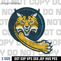 quinnipiac bobcats logo embroidery designs,logo embroidery, embroidery file, sport embroidery, ncaa embroidery