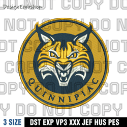 quinnipiac bobcats logos embroidery designs,logo embroidery, embroidery file, sport embroidery, ncaa embroidery