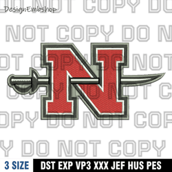 nicholls state colonels logo embroidery design,logo embroidery, embroidery file, sport embroidery, ncaa embroidery