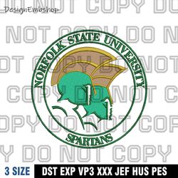 norfolk state spartans logo embroidery design,logo embroidery, embroidery file, sport embroidery, ncaa embroidery