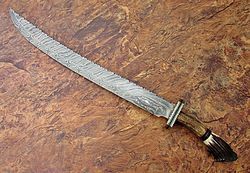 beautifull damascus sword , damascus steel sword , handmade sword ,