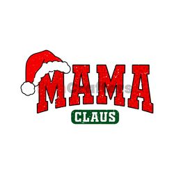 christmas mama claus santa hat svg