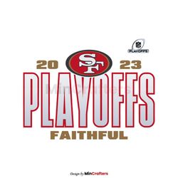 49ers 2023 NFL Playoffs Faithful SVG