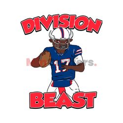 division beast football buffalo bills svg digital download
