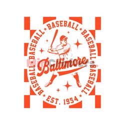 baltimore orioles baseball est 1954 svg