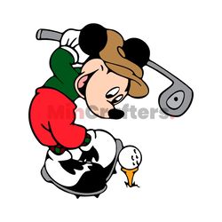 masters golf tournament mickey mouse svg