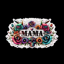 mama western sublimation design mom png