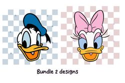bundle 2 file couples duck png- disney couples - daisy and donald png