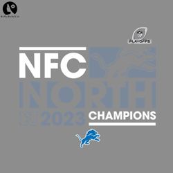 detroit lions nfc north champions 2023 png download