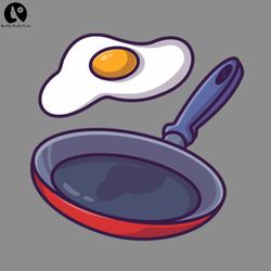 floating egg fried with pan cartoon png download