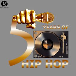 original 50 years of hip hop classic w turntable png download