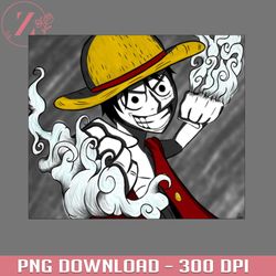 fanart of monkey d luffy from one piece anime png one piece png download