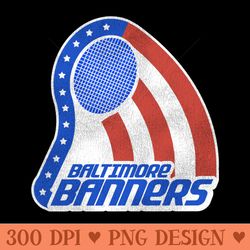 baltimore banners defunct 70s tennis team - digital png files