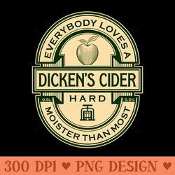 dicken's cider label - high quality png