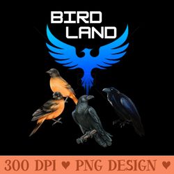 bird land city design - png graphics