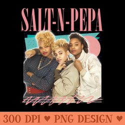 salt n pepa 80s aesthetic design - high quality png
