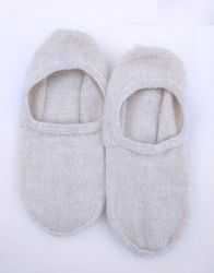 footprints for the home, warming, healing, made of goat fluff, handmade knitted socks