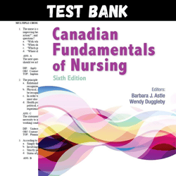 latest 2023 canadian fundamentals of nursing 6th edition potter test bank |  all chapters