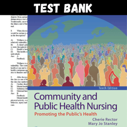 latest 2023 community and public health nursing 10th edition by rector test bank |  all chapters