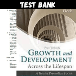 latest 2023 growth and development across the lifespan 2nd edition leifer fleck test bank |  all chapters