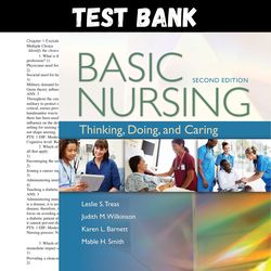 latest 2023 basic nursing: thinking, doing, and caring: thinking, doing 2nd edition by leslie test bank |  all chapters