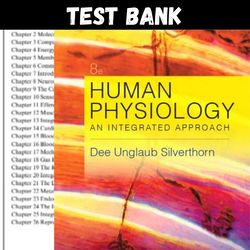 latest 2024 physiology an integrated approach 8th edition silverthorn test bank | all chapters