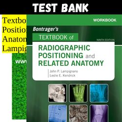 latest 2024 bontrager's textbook of radiographic positioning and related anatomy 9th edition test bank | all chapters