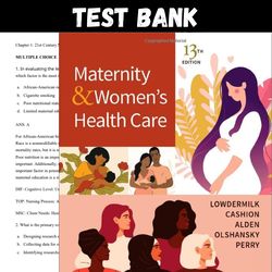 latest 2024 maternity & women's health care, 13th edition test bank | all chapters