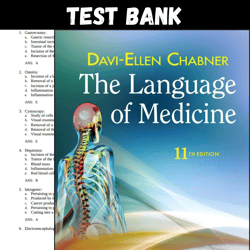 latest 2024 medical terminology learning for the language of medicine 11th edition test bank | all chapters