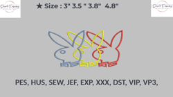 playboy colors embroidery, machine embroidery files