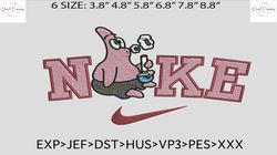 nike patrick smoke embroidery file 6 sizes